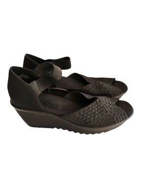 GEORGE Mary Jane Wedge Open Toe Sandal Shoe Size 9 NWOT